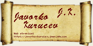 Javorko Kuručev vizit kartica